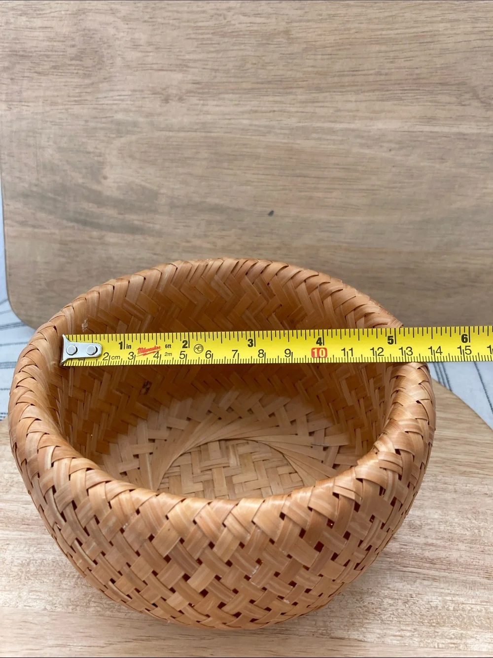 SALE! 70% Off Vintage Woven Rattan Decorative Bowl - Natural Tan Set of 3